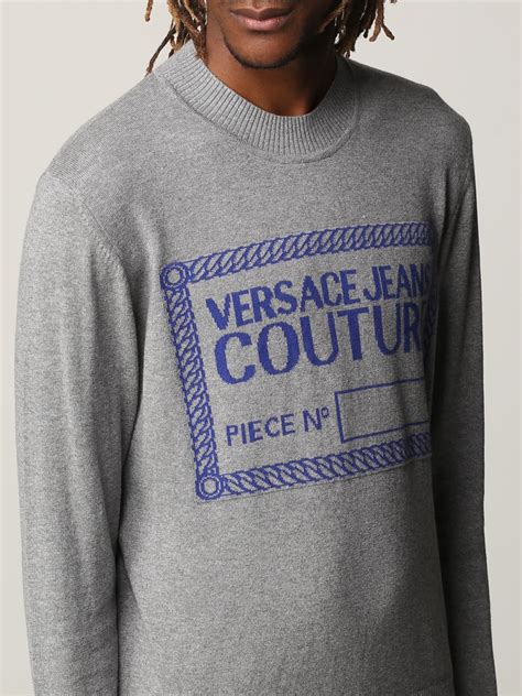 grey versace jumper|versace sweatsuit for men.